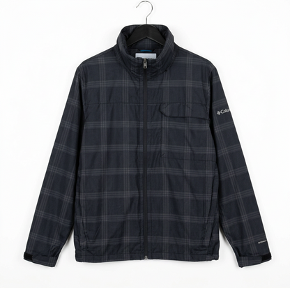 Straightened jacket front on white