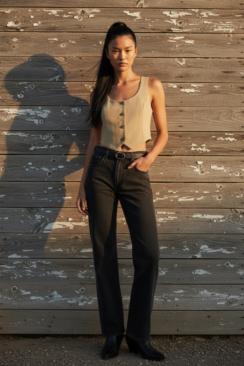 Vest - High Ponytail Model 3/4