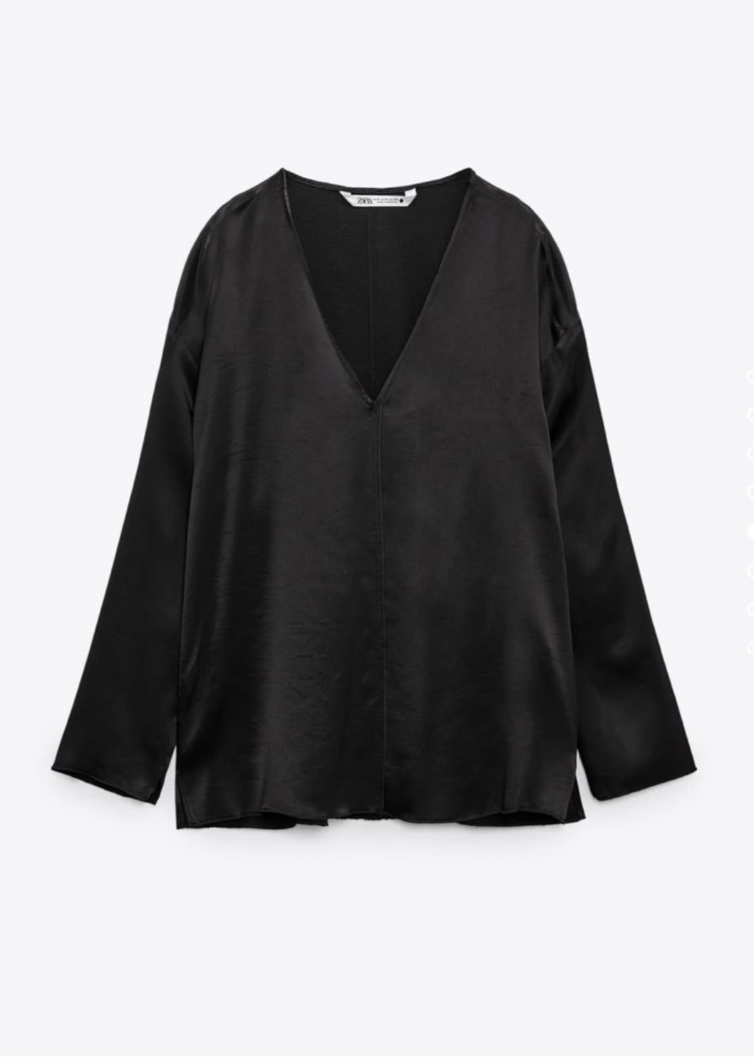 Chemisier effet satiné Zara