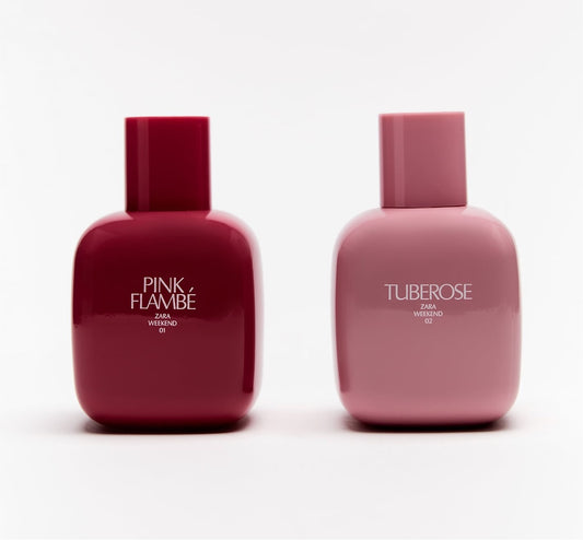 ZARA TUBEROSE EDT 90 ML (3.0 FL. OZ) + PINK FLAMBÉ EDT 90 ML