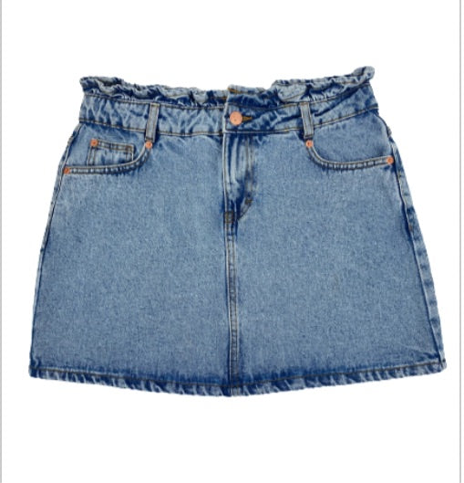 Miss Selfridge - Jupe en jean à volants