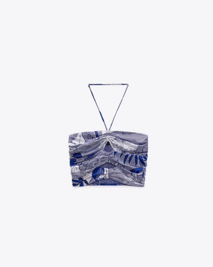 Zara - Haut en jacquard découpé