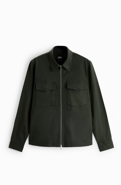 Zara Zippered Overshirt