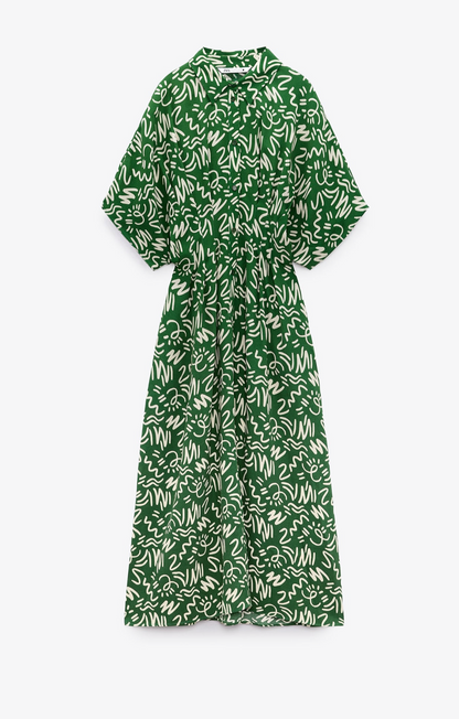 Zara Long Print Dress Change Things Up Zara Long Print Dress Change Things Up